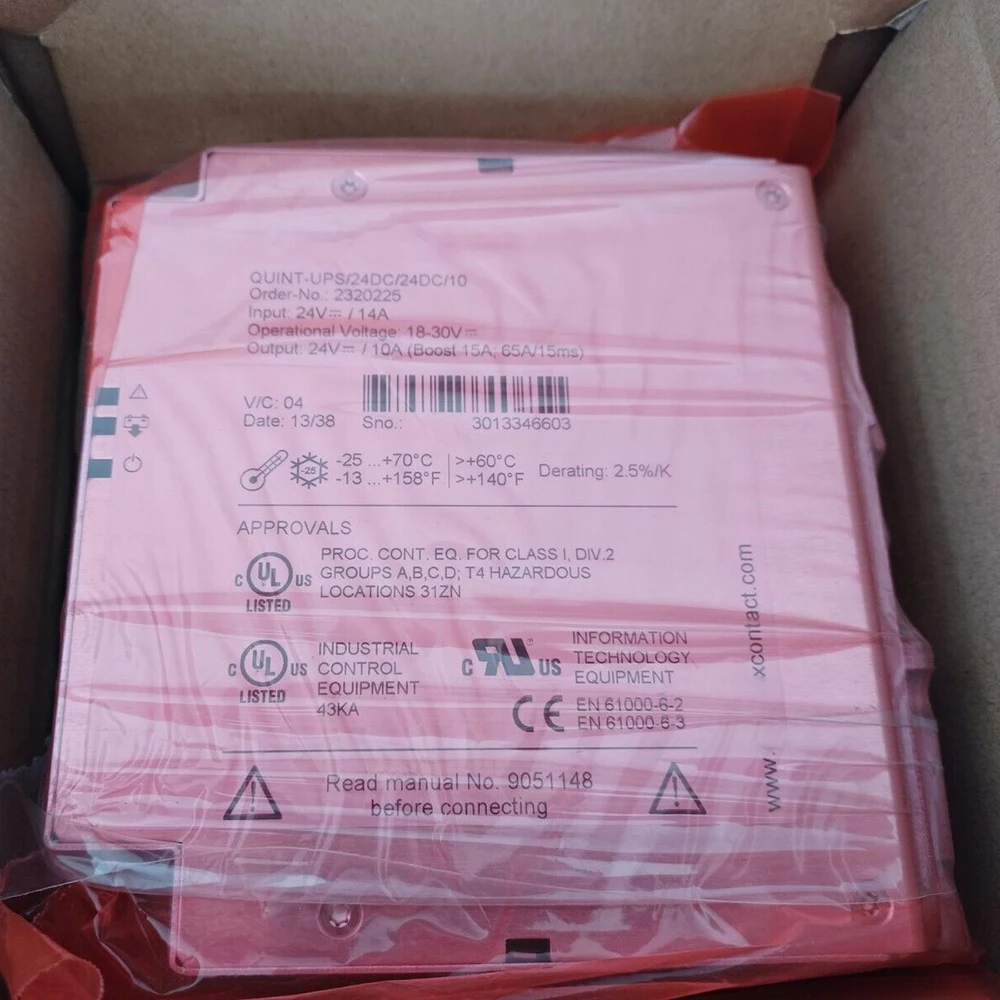 UPS 24VDC/10A مصدر طاقة غير منقطع 2320225 QUINT-UPS/24DC/24DC/10 QUINT DC-UPS