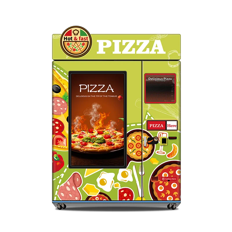 Customized Outdoor Business Self-service Fast Food Making Machine Hot Pizza Vending Machine Fully Automatic for Restaurant