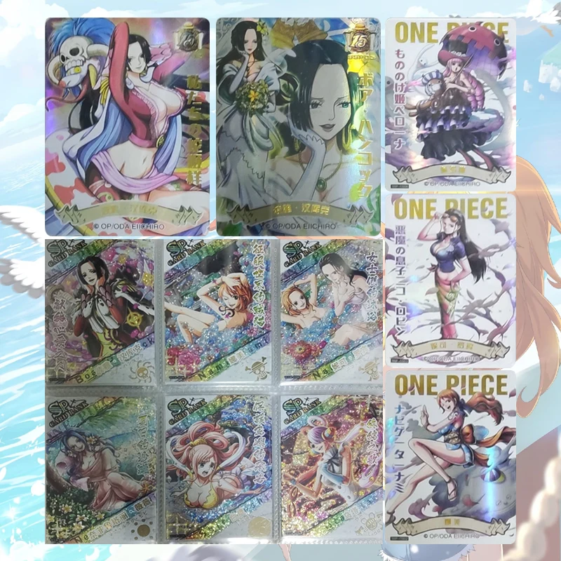 

Коллекционные карточки Anime One Piece SSP SP: Боа Хэнкок, Перона, Нами, Нико Робин. Подарки на Рождество и день рождения, детские игрушки.