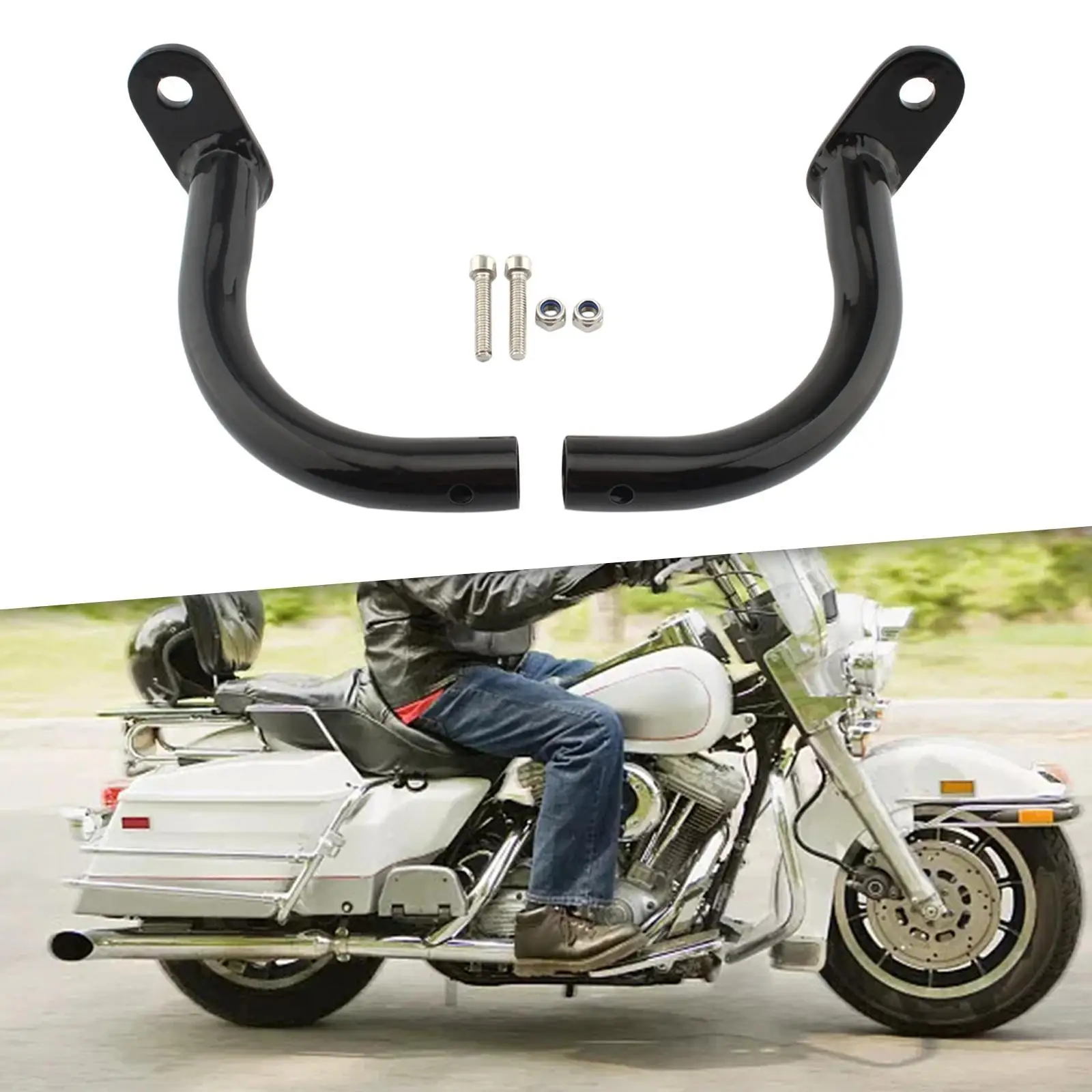 Saddlebag Guard Replacement Brackets Aluminum Alloy Support Bar for Touring Models 19
