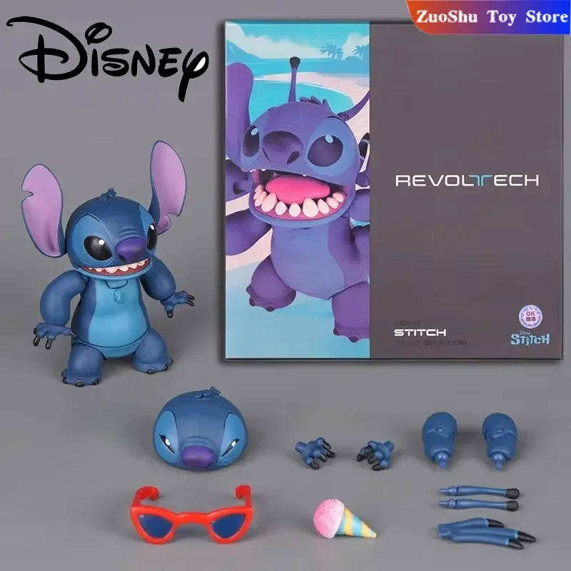 

Anime Mountain Mouth Style Stitch Toy Collectible Action Figure Handmade Customizable Art Doll Toy Model Desktop Decoration