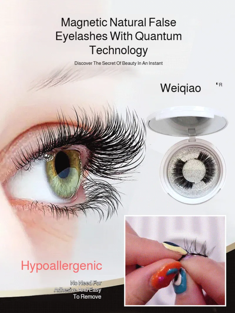 Reuse Eyelash Film Eyelash Grower Safety Lasting Magnetic False Eyelash Comfort Gluefree Eyelash