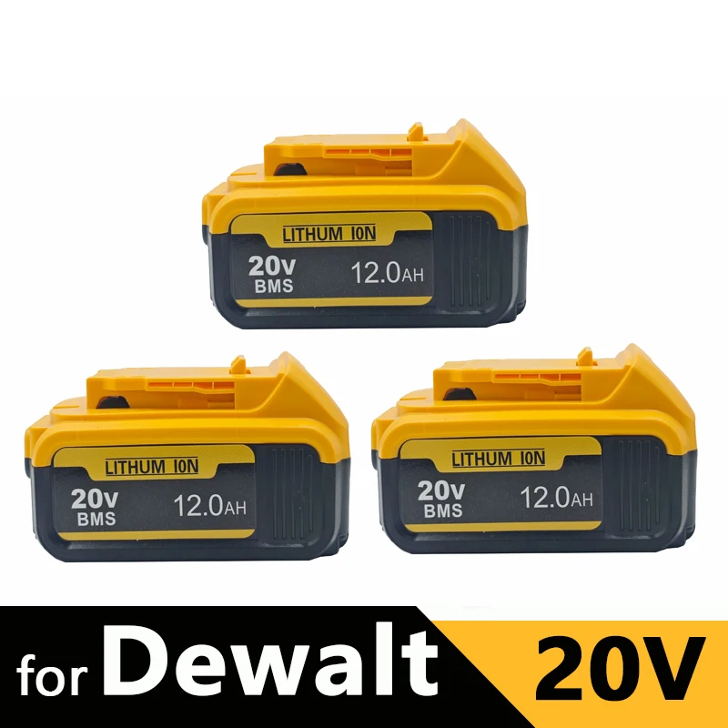 

Аккумуляторы DeWalt 20V Li-ion 6AH 8AH 12AH DCB203, замена Li-ion аккумуляторов DCB206 DCB205 DCB204 DCB200 для электроинструментов