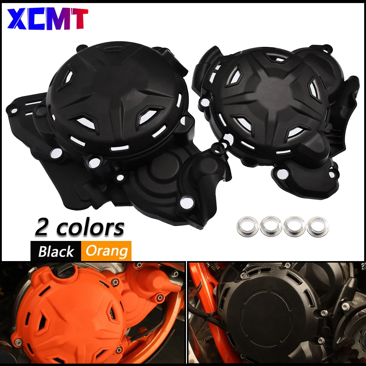 2024 Motorcycle Clutch Cover Ignition Protector Guard For KTM EXC250 EXC300 XCW250 XCW300 Husqvarna TE250 TE300 PRO 2T 250 300