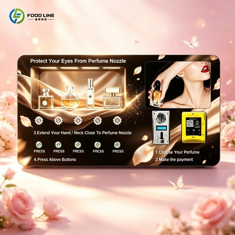 Automatic Perfume Vending Machine for Retail Spaces with Multi Language Support FL Customized
