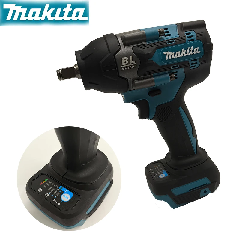 

Ударный гайковерт Makita 18В, бесщеточный, литиевый, с большим крутящим моментом, DTW700, DTW700RGD (без аккумулятора)