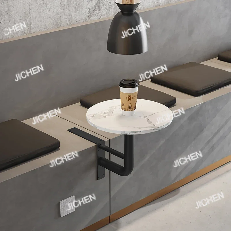 JCノルディックシンプルミルクティーショップダイニングテーブルライトラグジュアリーウォールサイドラウンドカウンター多機能カフェカードウォールハンギングテーブル