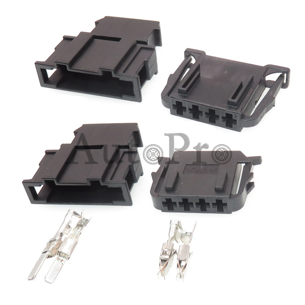 1 Set 4 Hole AC Assembly Unsealed Socket With Terminal Auto Brake Light Switch Plug 4D0972704 191972704 1-929591-1 For VW Audi