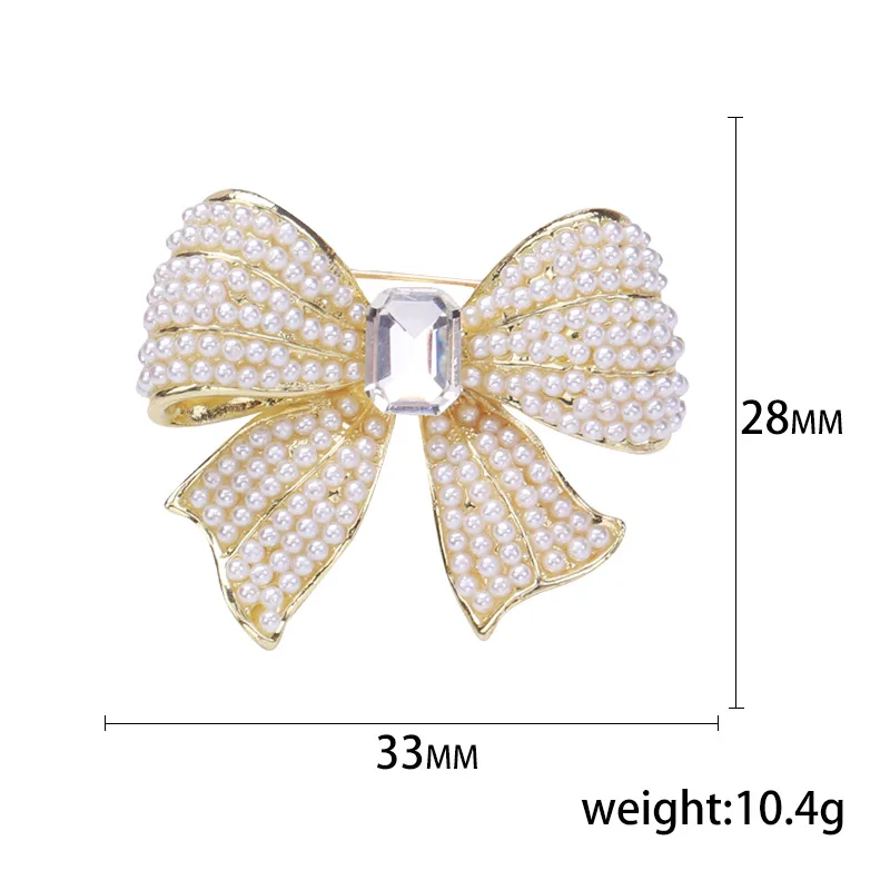 Moda elegante feminino meninas arco strass pérola pinos corsage requintado de alta qualidade feminino festa casamento broches emblemas