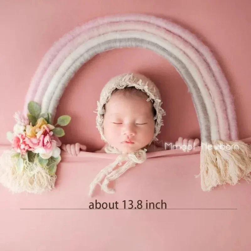 

Кружевной реквизит для фотосъемки радуги-для съемки новорожденных и детей, также практичное украшение для стен детской комнаты, аксессуары для фотосъемки