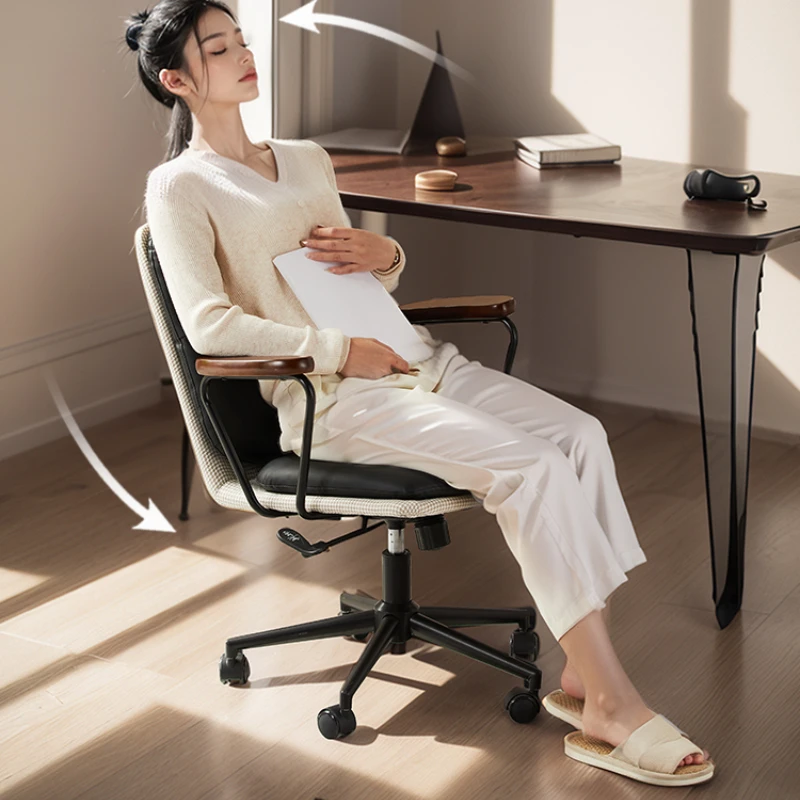 High-grade Study Computer Chair Home Comfort Armrest Living Room Chair Office Supervisor Swivel Chair