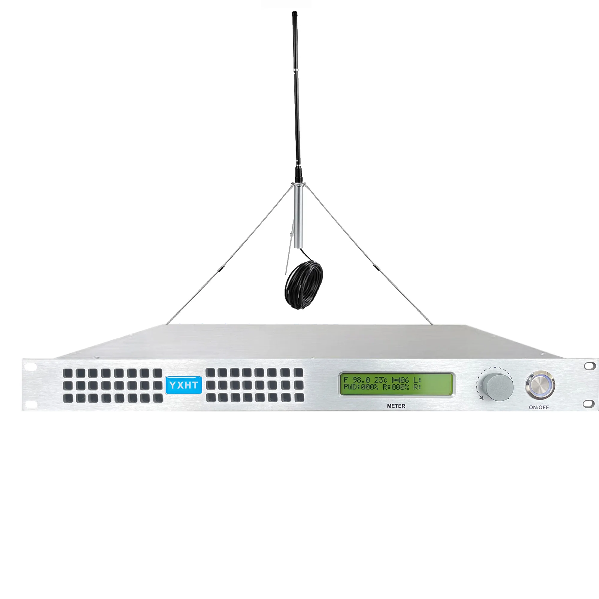 HP- جهاز إرسال FM مستقر عالي الجودة بقدرة 70 وات مع هوائي وكابل - مثالي لعبادة الكنيسة والخطبات والتجمعات الزمالية