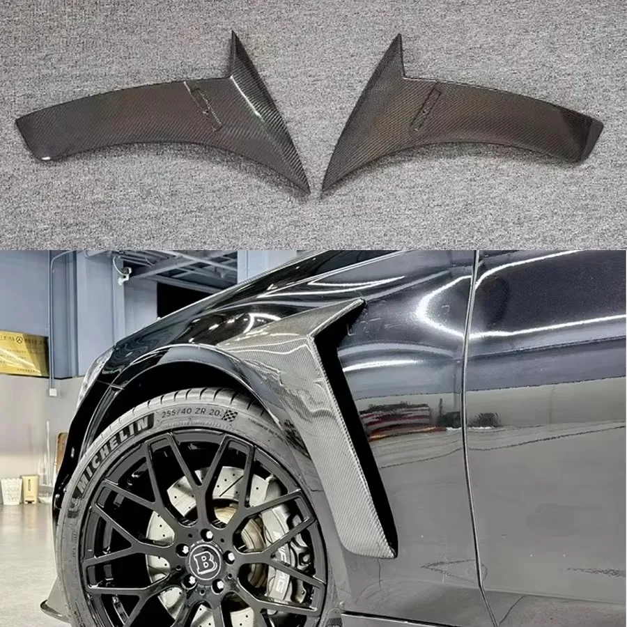 

For Benz S Class W222 S63 S65 Front Fender Vent Fin Trim Covers Carbon Fiber Side vents Car Modified and upgraded body kit