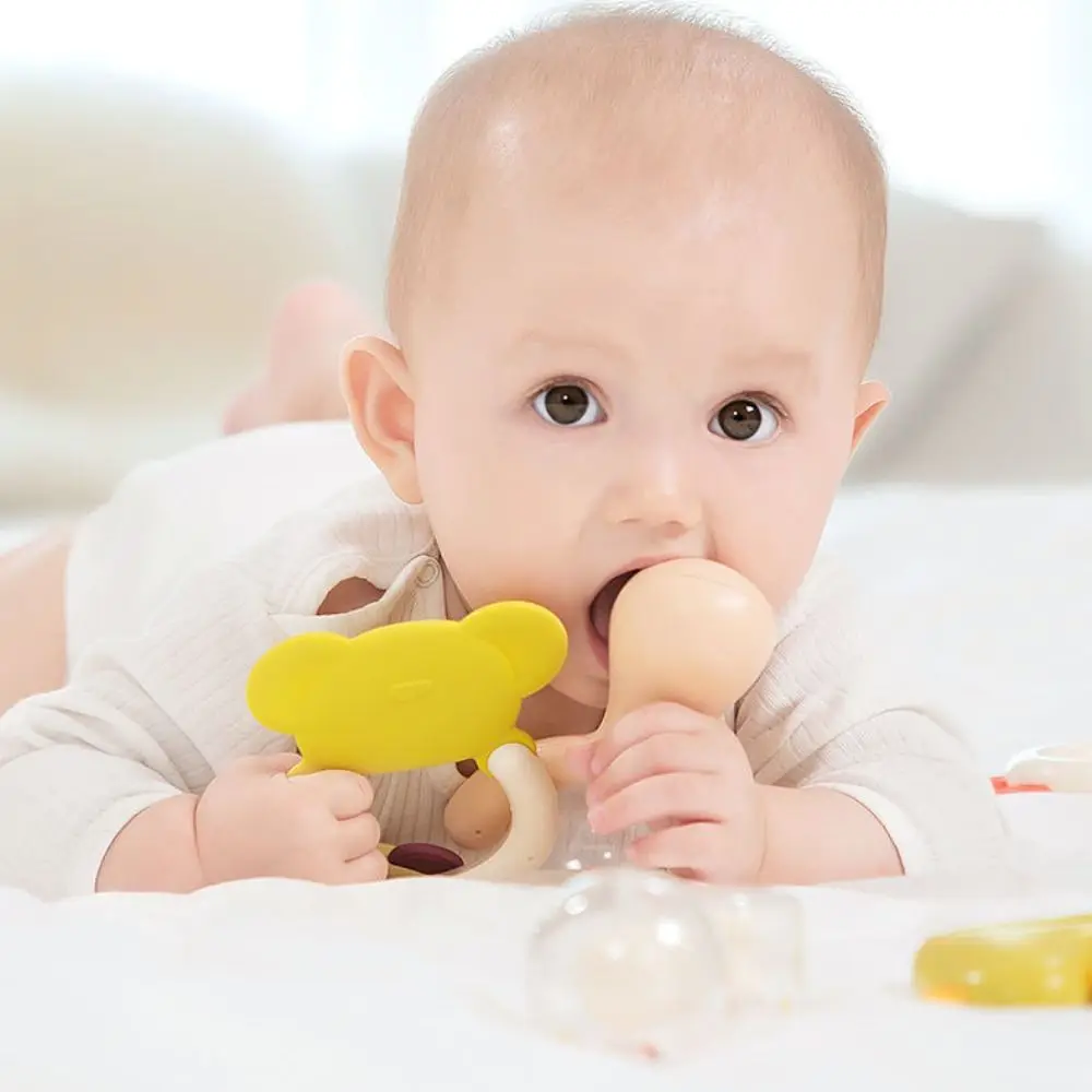 Pädagogische Baby Hand Rassel Spielzeug Sensorische Entwicklung Rassel Sound Neugeborenen Rasseln Hohe Temperatur Widerstand Grip Training
