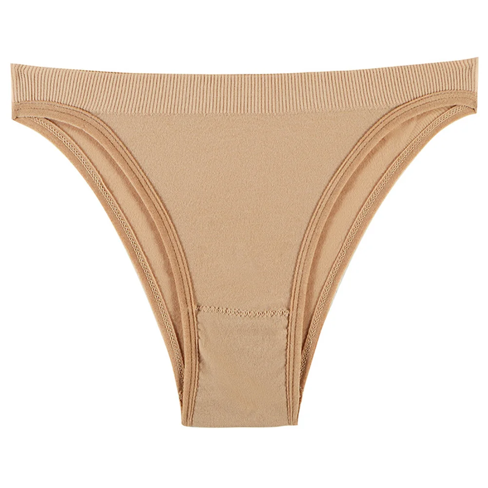 Brief Thong Briefs High Cut Thongs Lingerie Panties Panty Regular Seamless Sexy Slight Stretch Solid Color Sports