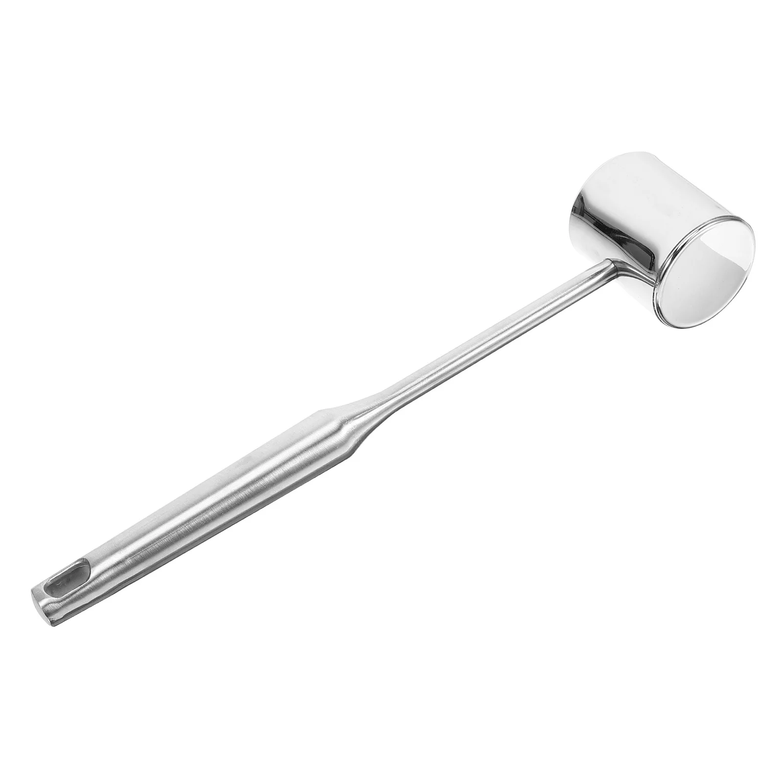 

Stainless Steel Meat Hammer Kitchen Tool For Chicken Beef Tenderizing Non-Slip Handle Hanging Hole Meat Mallet