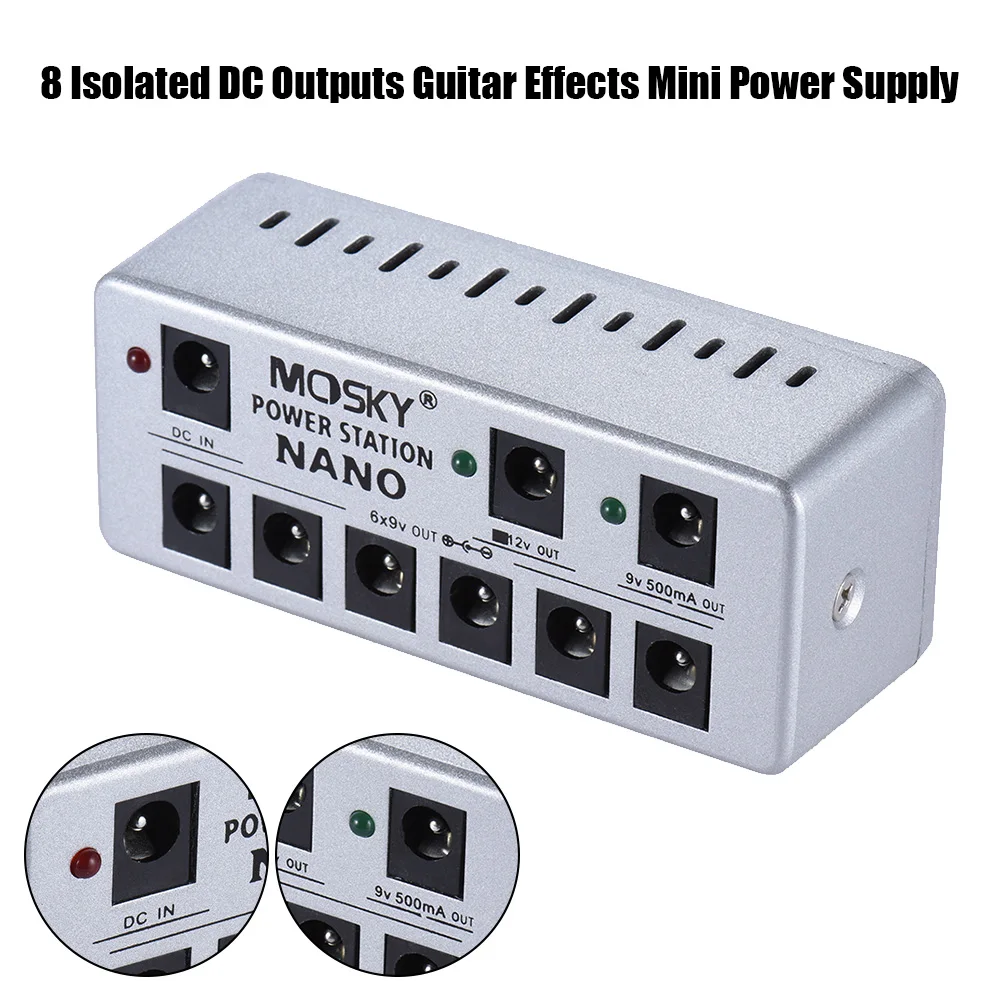 NANO STATION NANO POWER STATION Mini Guitar Effect Pedal Power Supply System Supporting Guitarra Effect for 12V/9V Pedals