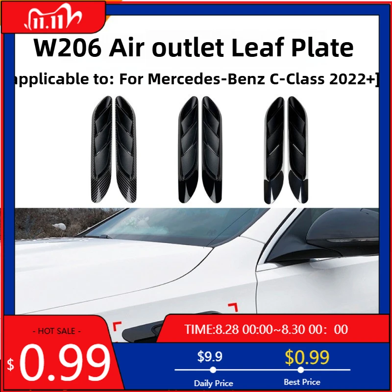 

Горячие украшения для Mercedes Benz E-Class W214 E260 E300 S214 2024 + AMG, вентиляционное отверстие на крыло, автомобильная наклейка, модификация, аксессуары для интерьера