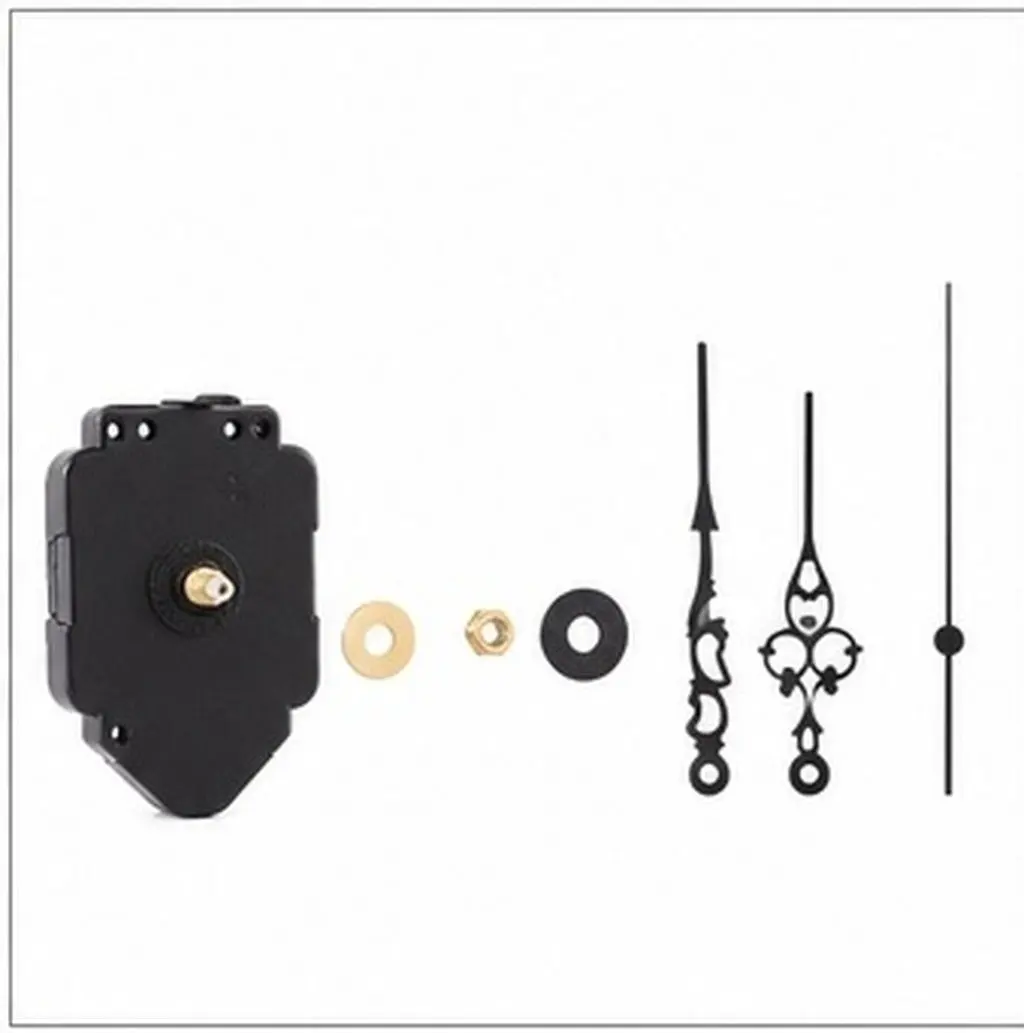 1Set Battery Operated Quartz Clock Movement Kit Clock Mechanism Replacement with Hands for Watchmakers Home Office