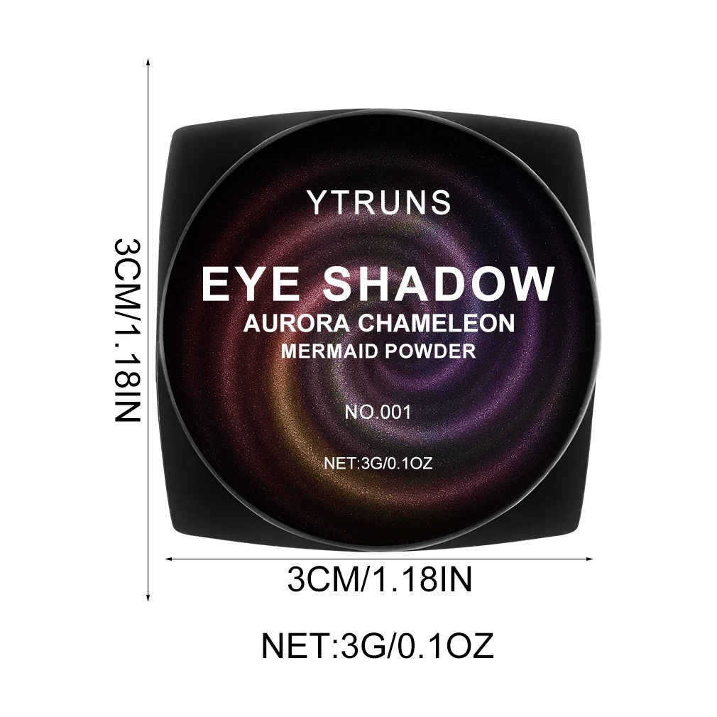 "Chameleon Multichrome Eyeshadow - Color Shifting Pressed Pigment for Metallic & Holographic Makeup"