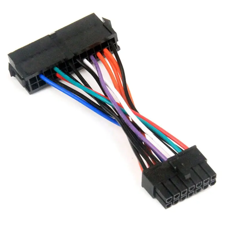 AS95 24Pin to 14Pin Power Supply Adapter Cable ATX 24P to 14P for Lenovo Motherboard, 10CM 18AWG, 2X