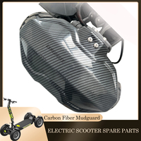 Carbon Fiber Pattern Mudguard Fender for LANGFEITE GT3 GT4/GT4S 4 wheeler 19 Inch Electric Scooter Wing Universal Accessories