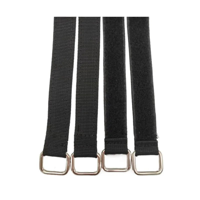 Nylon Heavy Duty Reusable Hook and Loop Cinch Straps,Adjustable Multi-Purpose Hook Loop Securing Straps with Metal Buckle