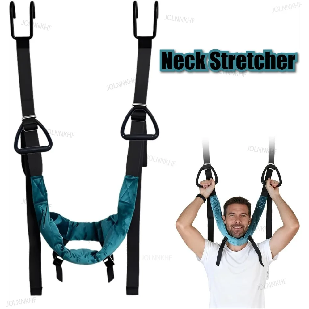 Portable Neck Traction Device Neck Stretcher Adjustable Soft Cervical Support for Home Office Travel Adults Daily Relaxation