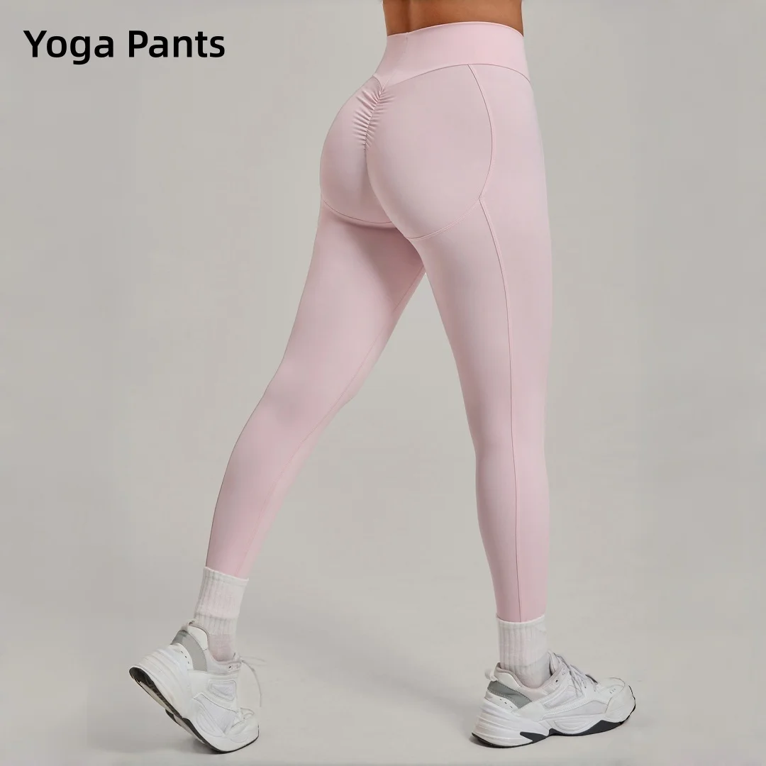 

Женские леггинсы для йоги с высокой талией, моделирующие ягодицы, для спорта, фитнеса, пилатеса, велоспорта, бега, повседневных тренировок и занятий в зале