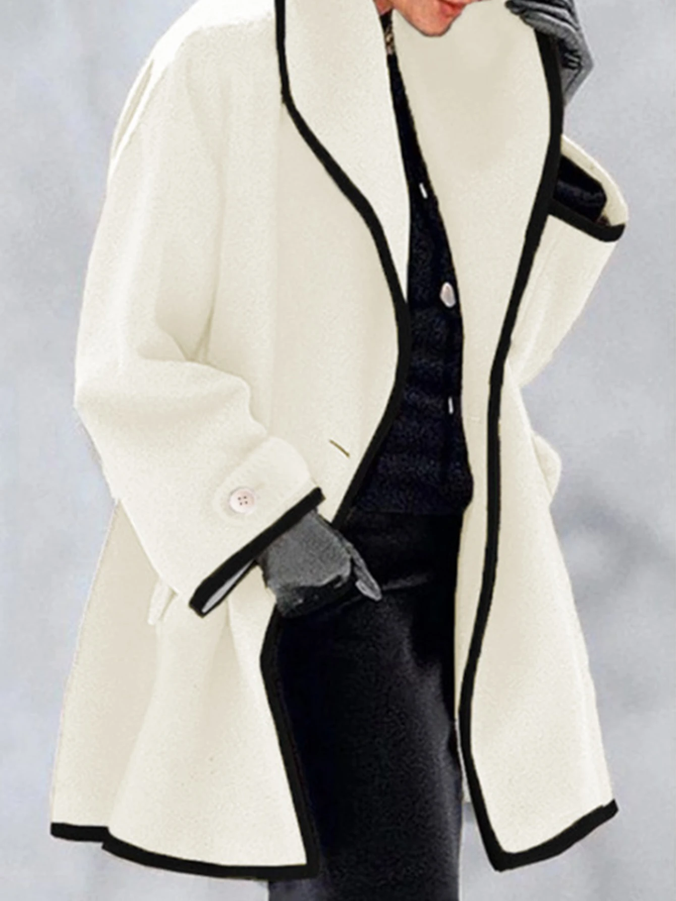 

Women's Coats Winter Fashion Comfortable Decent 2025 Plain Classic Lapel Long Sleeve Street Daily Coats