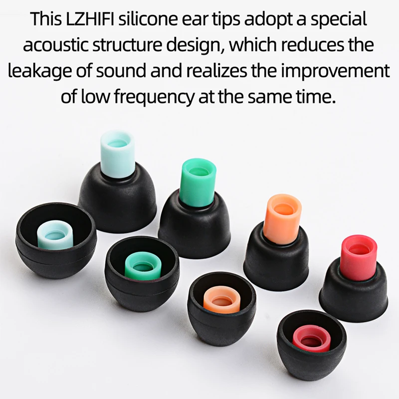 سماعة أذن من NICEHCK L M S XS داخل الأذن نصائح للأذن من السيليكون/غطاء للأذن/طرف للأذن/سماعة أذن لـ Tf10 IM50 IE80 UE900