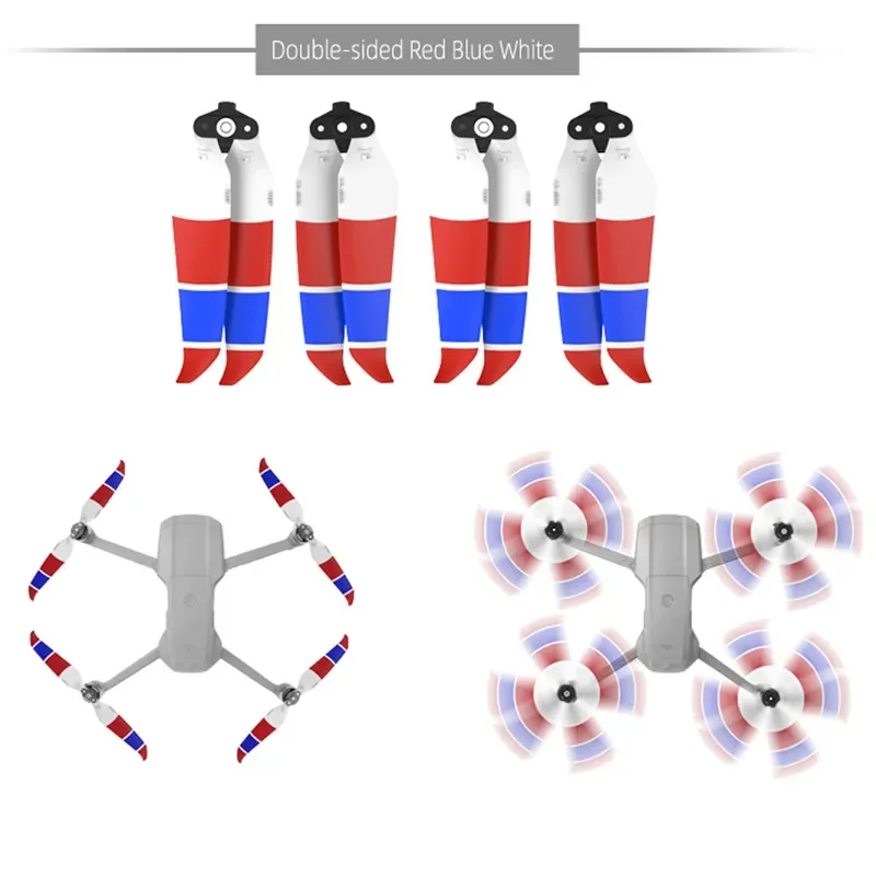 Camera Drones Foldable 7238F Propellers for DJI Mavic Air 2 / AIR 2S Low Noise CW CCW Props Quick-Release Propeller Blades