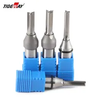 TIDEWAY A5 1pcs 3 Flutes 12.7mm TCT Straight Cutting End Mill CNC Router Bit for Wood Engraving Woodworking Tools 6mm 8mm