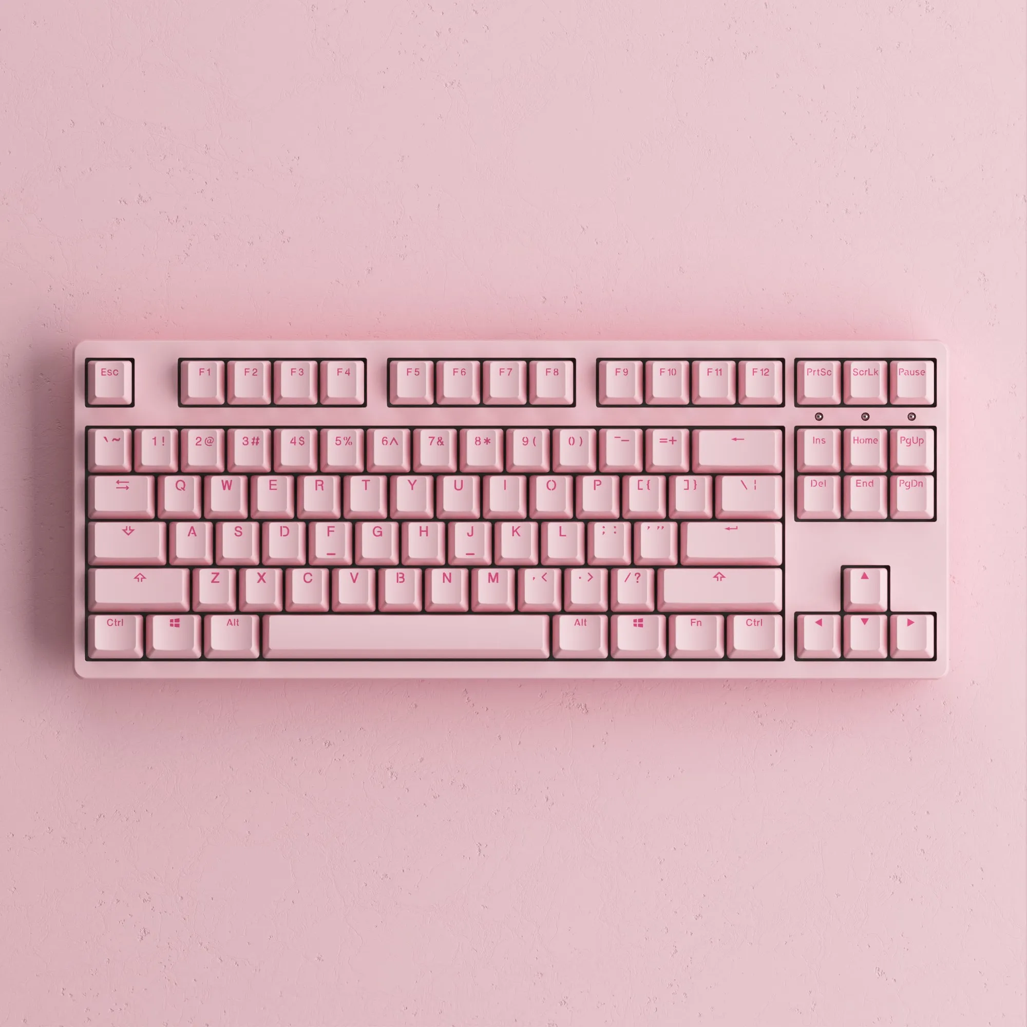 

Akko Pink 3087 v2 Mechnicial Keyboard USB Type C with OEM Profile PBT Double Shot Keycaps