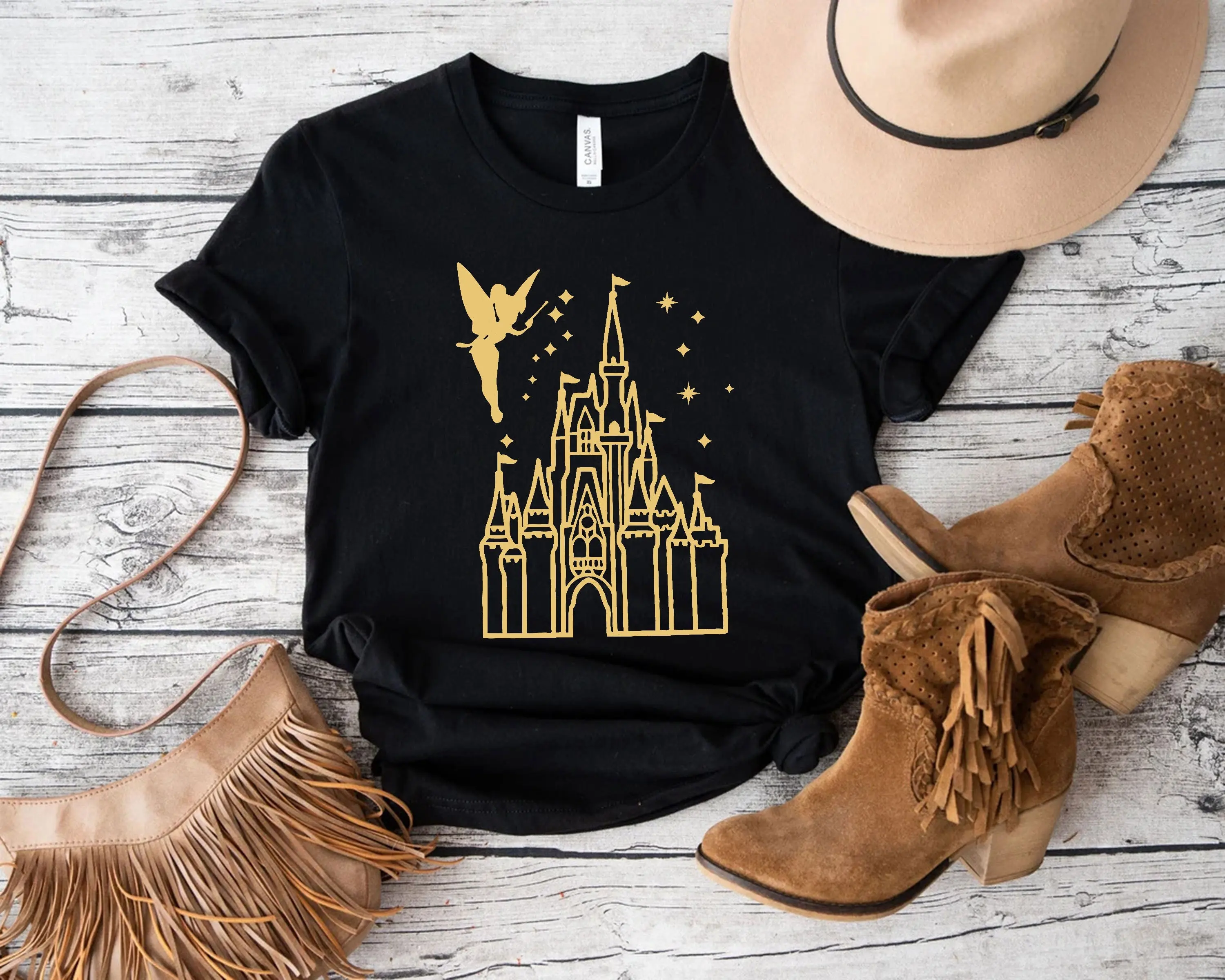 

Magical Kingdom Tee Disneyworld T-shirt Matching Sweatshirt Travel T-shirt Family Matching Outfits Women's Short Sleeved T-shirt