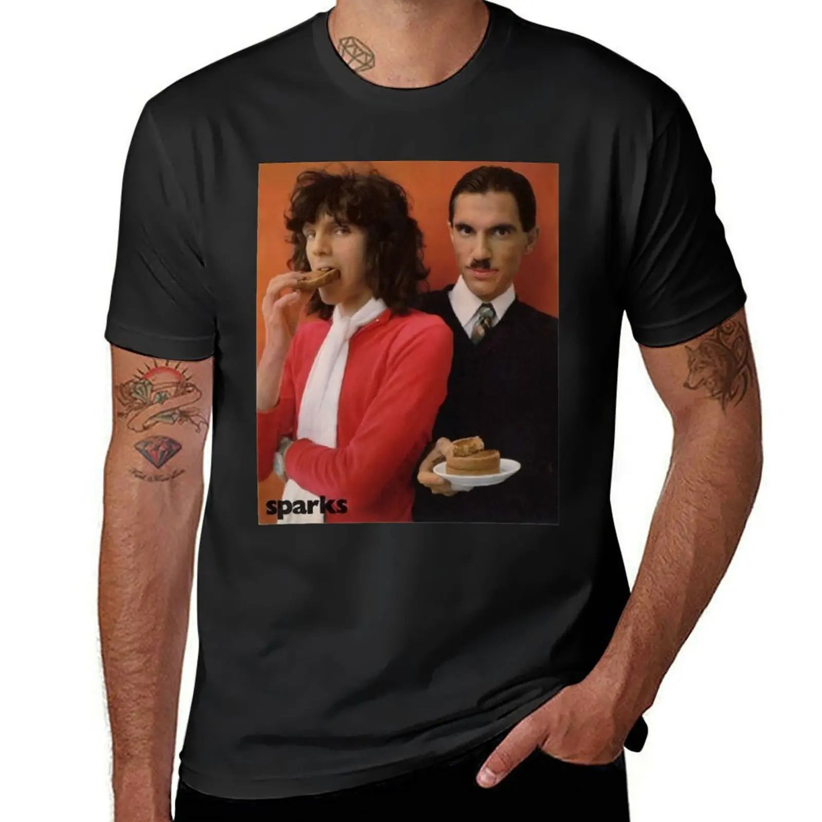 Sparks band, Sparks brothers , Ron Mael T-Shirt cute tops customs mens graphic t-shirts hip hop