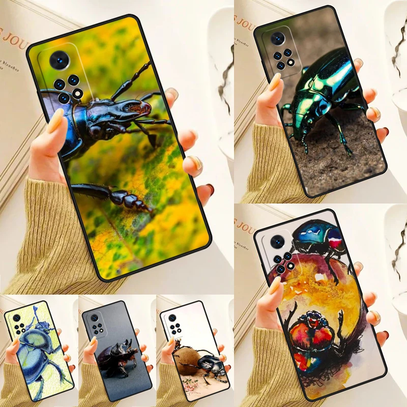 Dung Beetle Insect Case For Samsung Galaxy S24 Plus S23 S20 S21FE Lite S22 Ultra Note 20 S8 S9 S10 Phone Coque