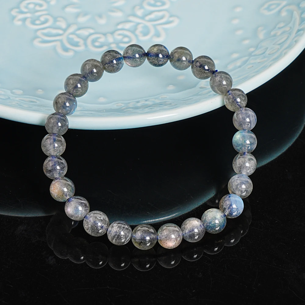 AAA Grade 7mm Gray Labradorite Loose Beads High Quality  Round Spacers for Luxury Jewelry Making Design Bracelet DIY
