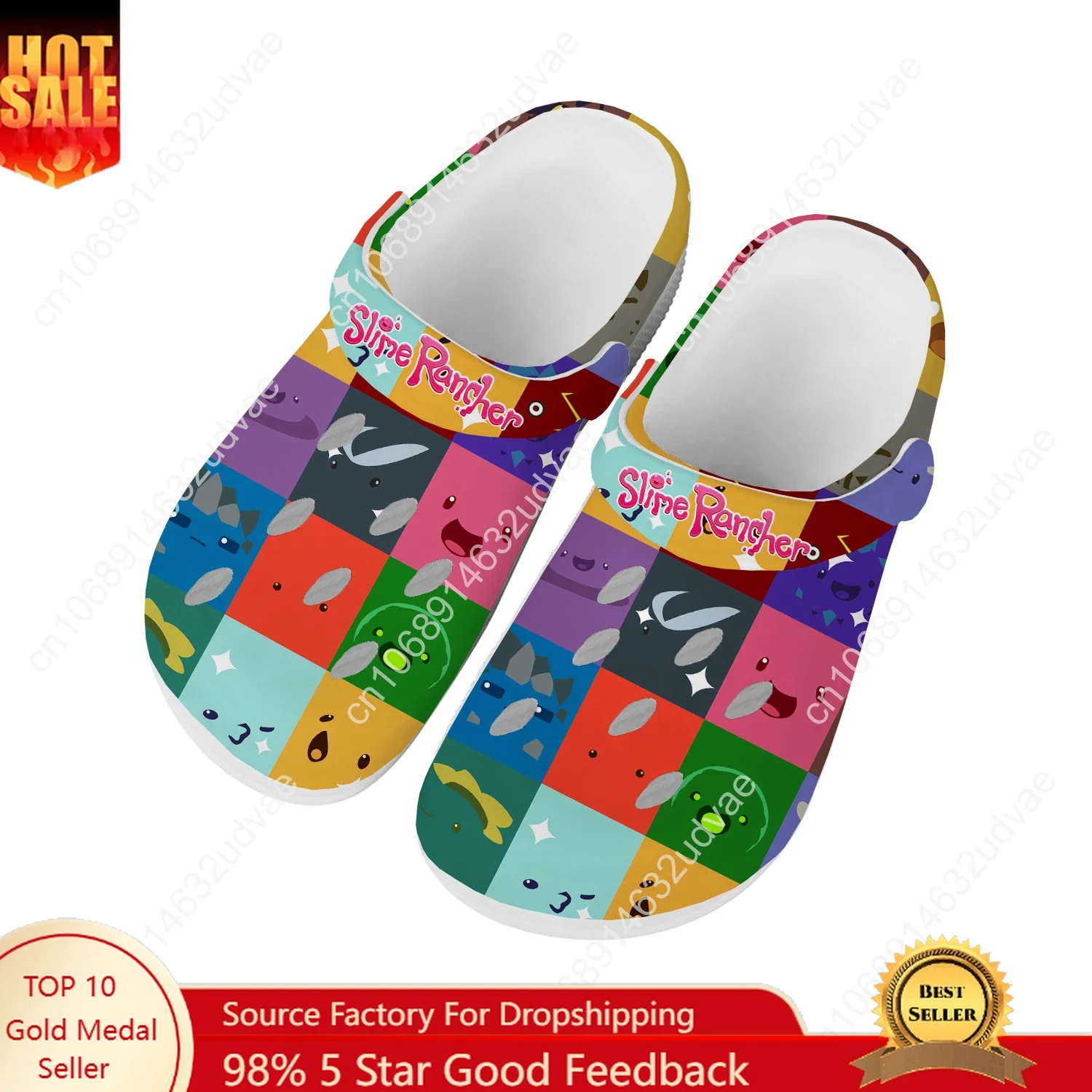 

Slime Rancher Water Shoes Mens Womens Comfortable Fashion Home Garden Clogs Customizd Sandals Beach Breathable Hole Slippers