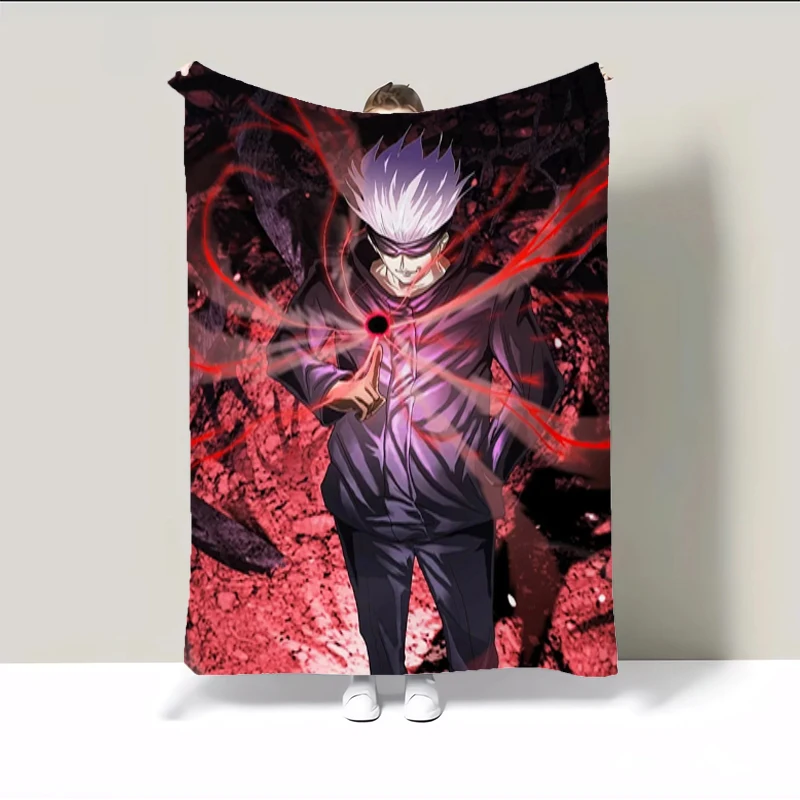 Jujutsu Kaisen Anime Blanket for Living Room Bedroom Decoration Decorative Bed Blankets & Throw Bedspread the Sofa Fluffy Soft