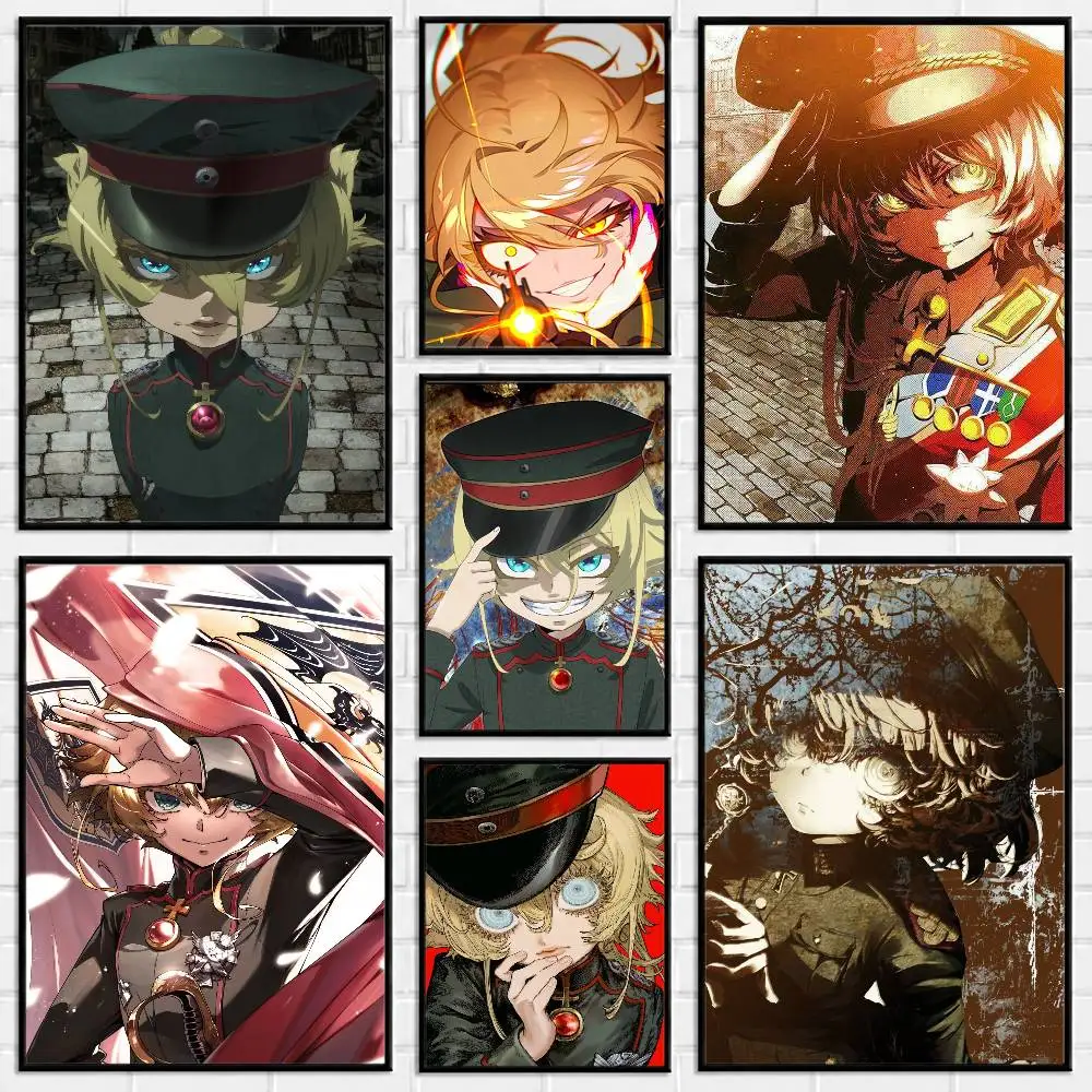 the saga of tanya the evil Tanya Degurechaff Anime Poster Versatile HD Waterproof Wall Art Decor for Any Space Ideal Gift