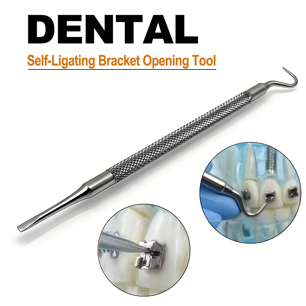 

Инструмент для открывания самолигирующих брекетов из нержавеющей стали, ортодонтический инструмент для пассивного открывания самолигирующих брекетов