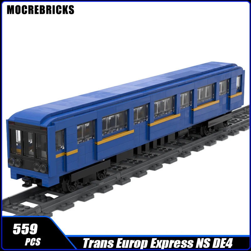 City Railway Express Metro 81-717 Train Model Advanced Technology Vehicle Building Blocks Ultimate Collection Kid's Toys Bricks