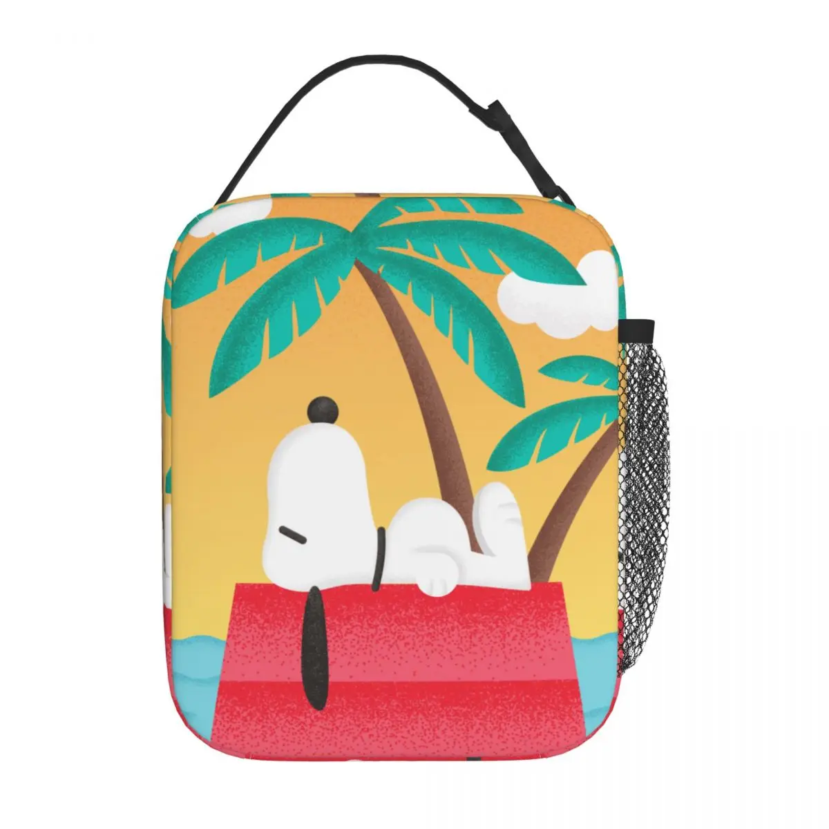 

Snoopys Tropical Deco Dreams Insulated Lunch Bags Leakproof Meal Container Thermal Bag Lunch Box Tote Travel Food Handbags
