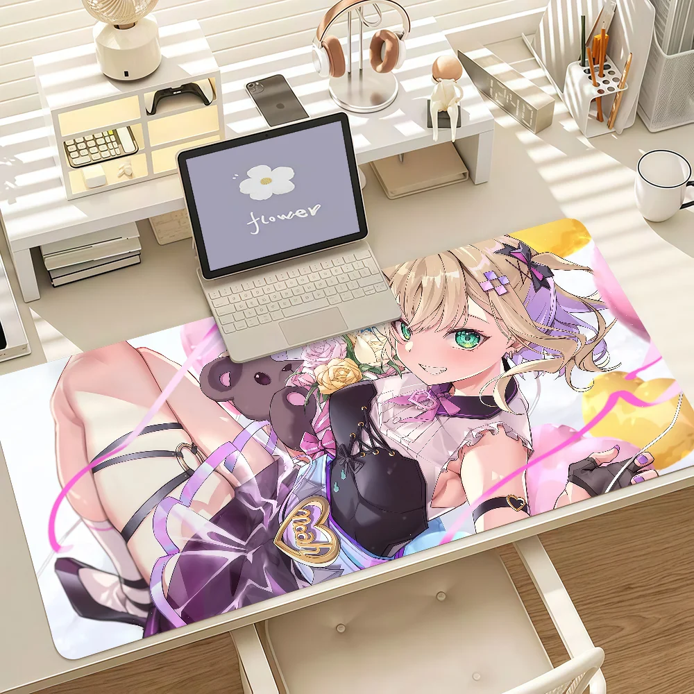 Kurumi Noah Anime Großes Gaming-Mauspad, Rutschfeste Gummi-Schreibtischunterlage, Tastaturunterlage für Laptop, Computer, Heim-Gaming, Desktop-Dekoration