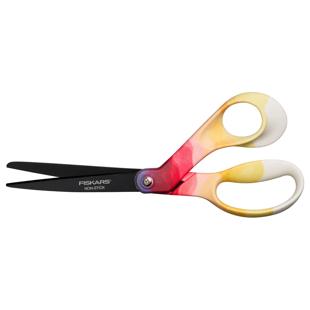8 Inch Non-Stick Scissors High-Grade Stainless Steel Blades Ergonomic Handle Crafting Projects Everyday Use