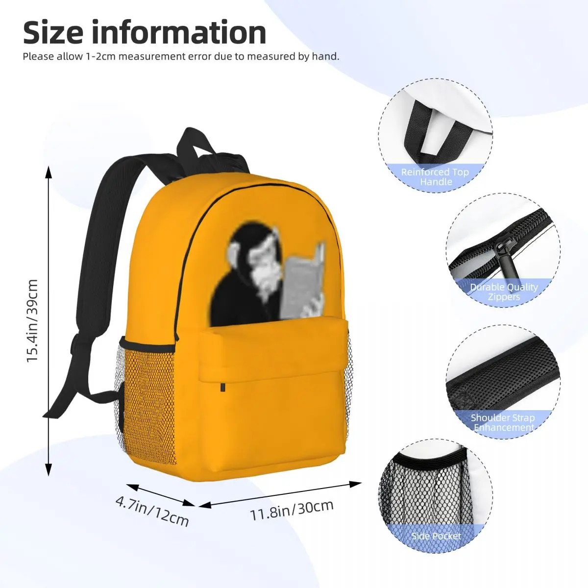 Origin Of Species For Girls,kids,boys Large Capacity Student Backpack Cartoon School Backpack 15inch