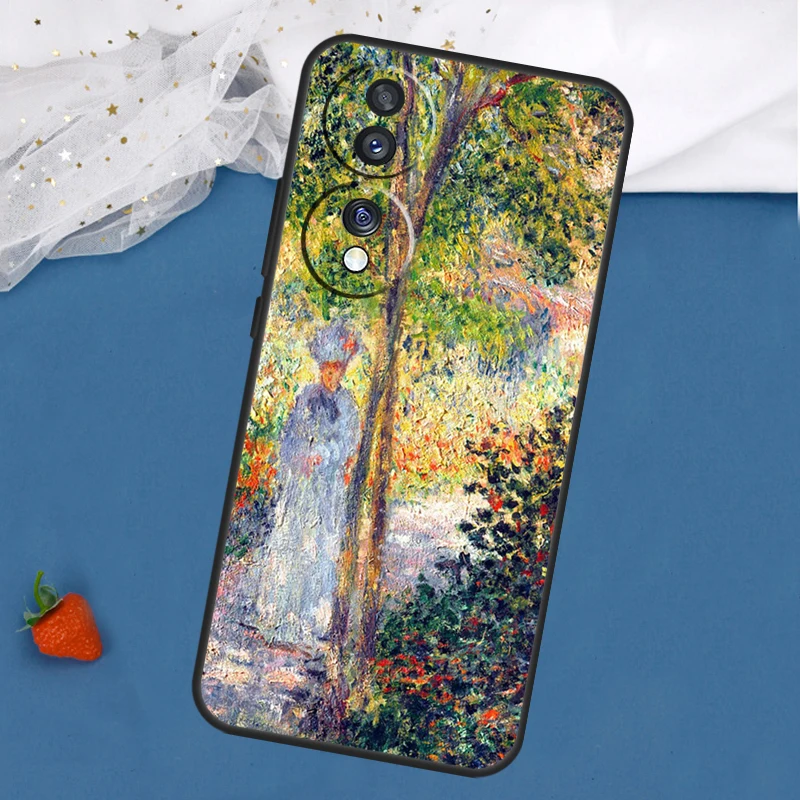 حافظة كلود مونيه جاردن لوتس بريدج لهاتف هونور ماجيك 7 5 6 لايت برو هونور 200 400 50 70 90X8 X9 X8a X8b X9a X9b X9c #4