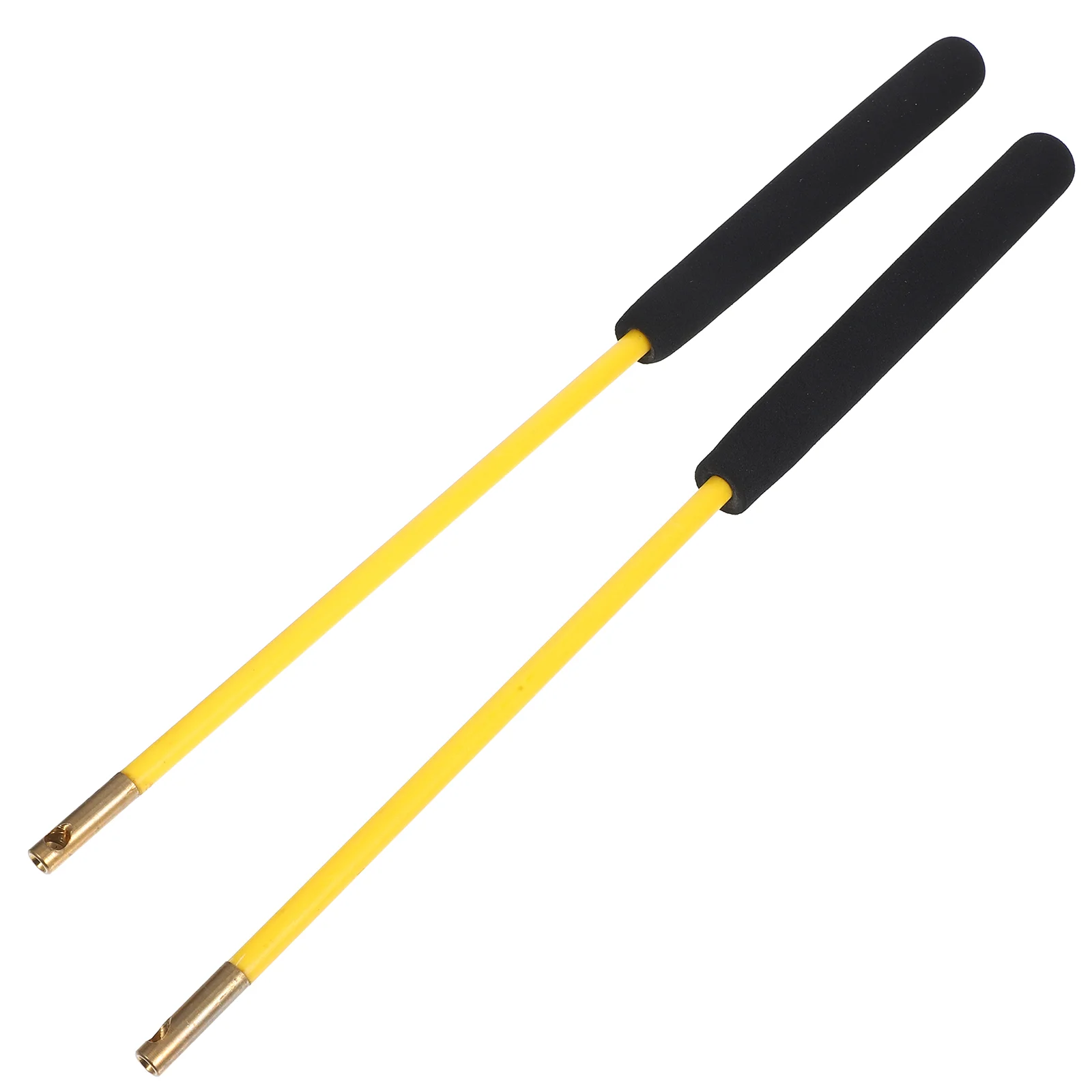 

2 Pcs Diabolo Stick for The Elderly Shaker Acrobatics Juggling Handstick Pole Yellow Pu Bearing