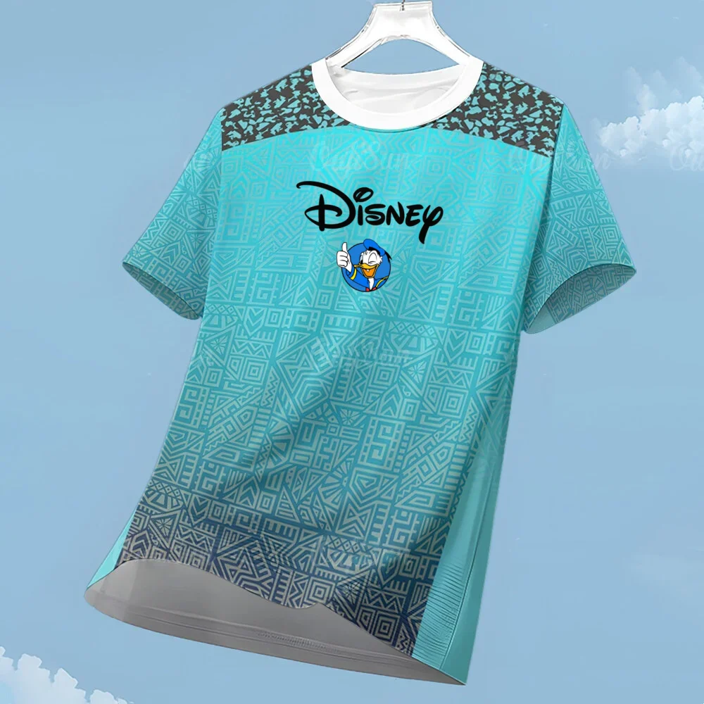 Your Favorite Disney Character Sports T-shirt White Gold Stripe Quick Dry Jersey